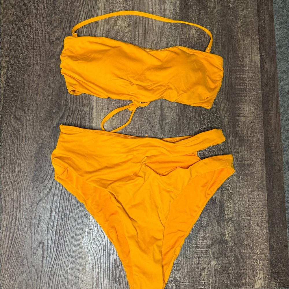 Vibrant Orange Bikini Set